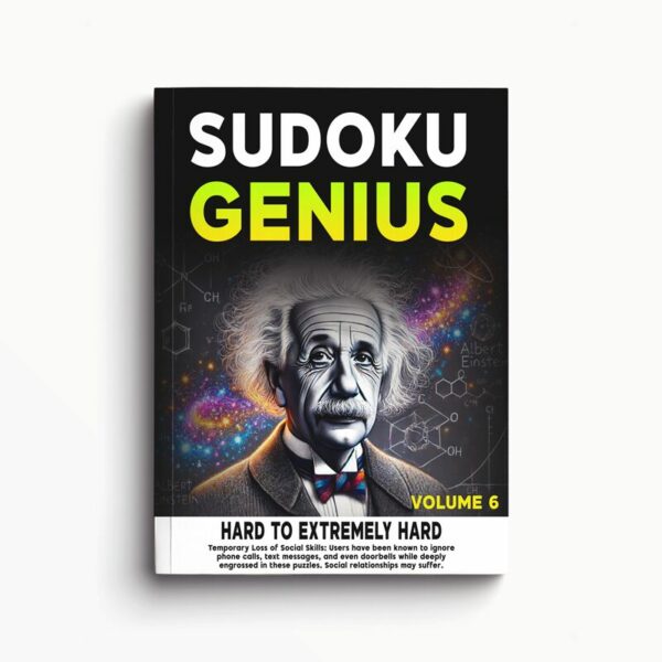 Sudoku Genius Volume 6 Extremely Difficult Puzzle Book